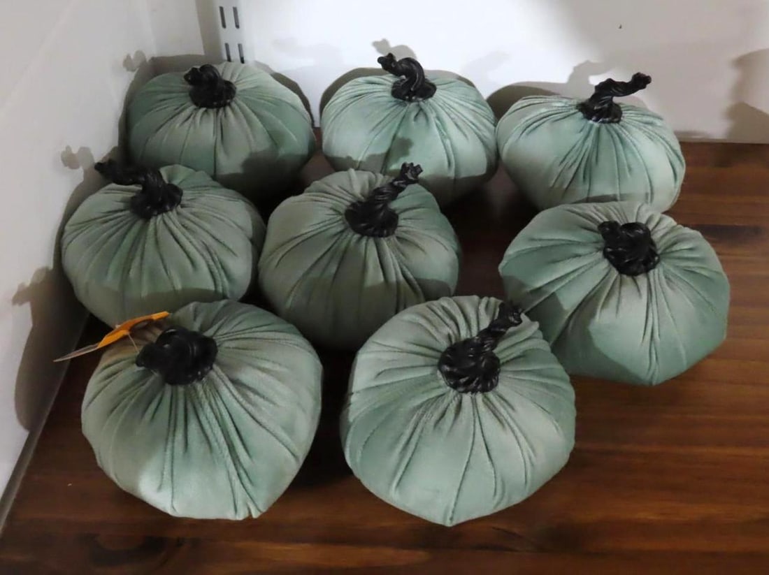 (8) Fabric Stuffed Pumpkins (1 of 1)