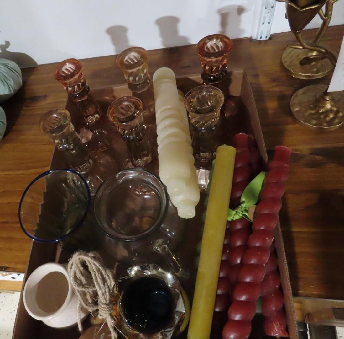 (20) Pieces Candles, Candlesticks, & Decor - 3
