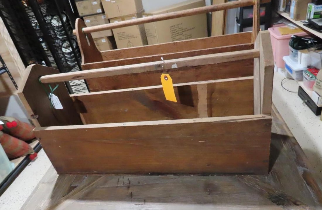 (2) Wood Totes - 2