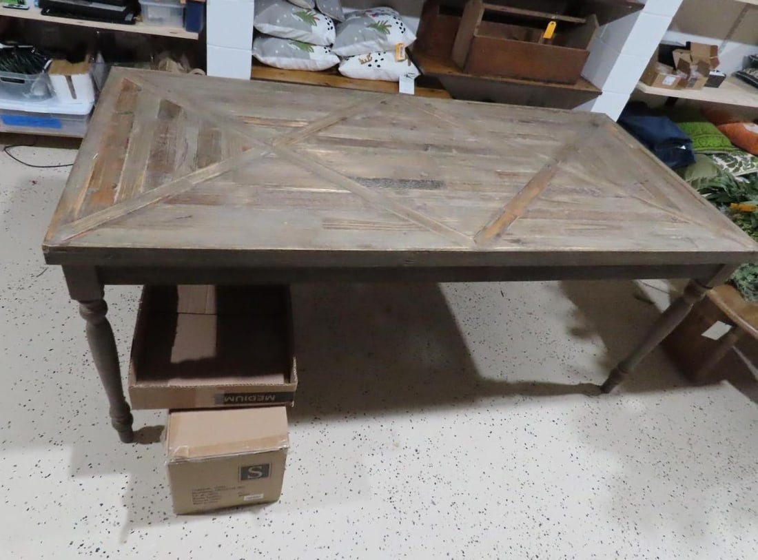 Reclaimed Wood Farm Table - 3