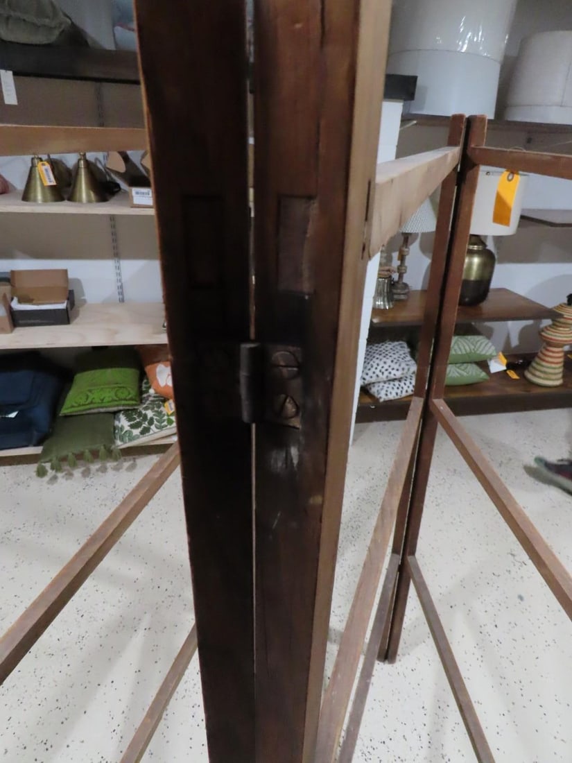Vintage Folding Wood Quilt Rack - 4