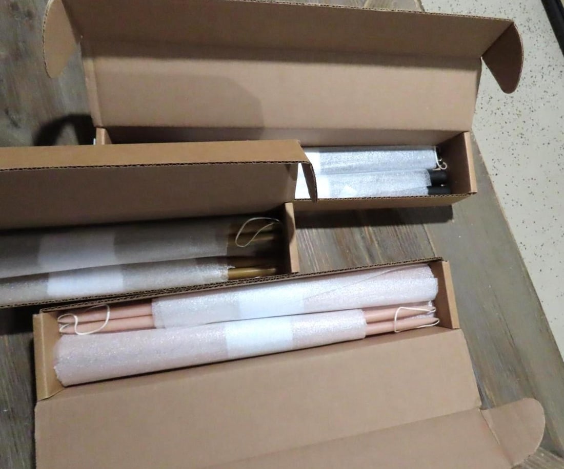 (18) Floral Society 18" Taper Candles (1 of 2)