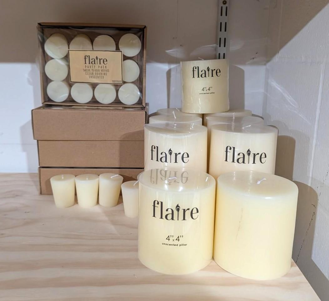 (61) Flaire Votive & Pillar Candles (1 of 5)