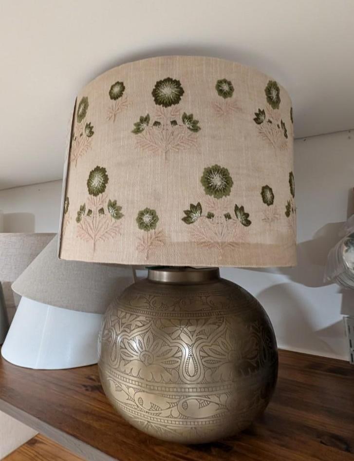 Etched Metal Table Lamp - 3