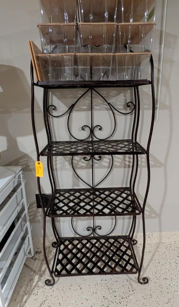 4-Tier Metal Bakers Rack: 24" x 12" x 63"