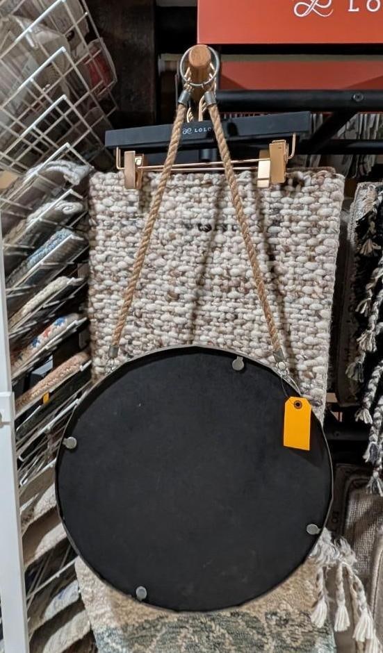 Metal Framed Hanging Mirror - 6