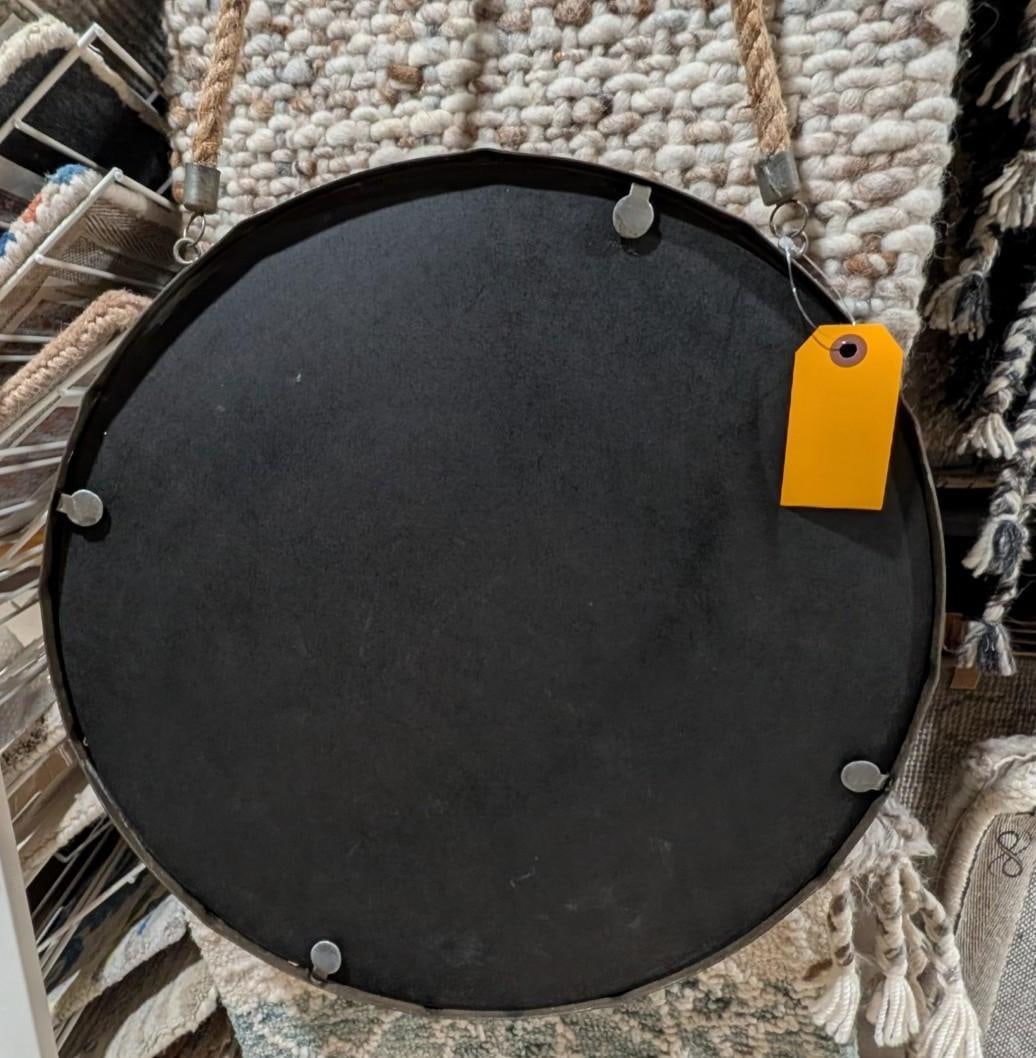 Metal Framed Hanging Mirror - 8