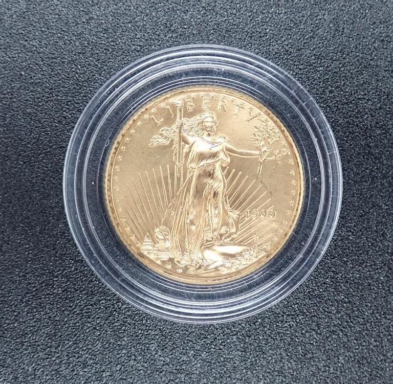 1999 U.S. 1/4 Ounce Gold American Eagle: 1999 U.S. 1/4 Ounce Gold American Eagle -