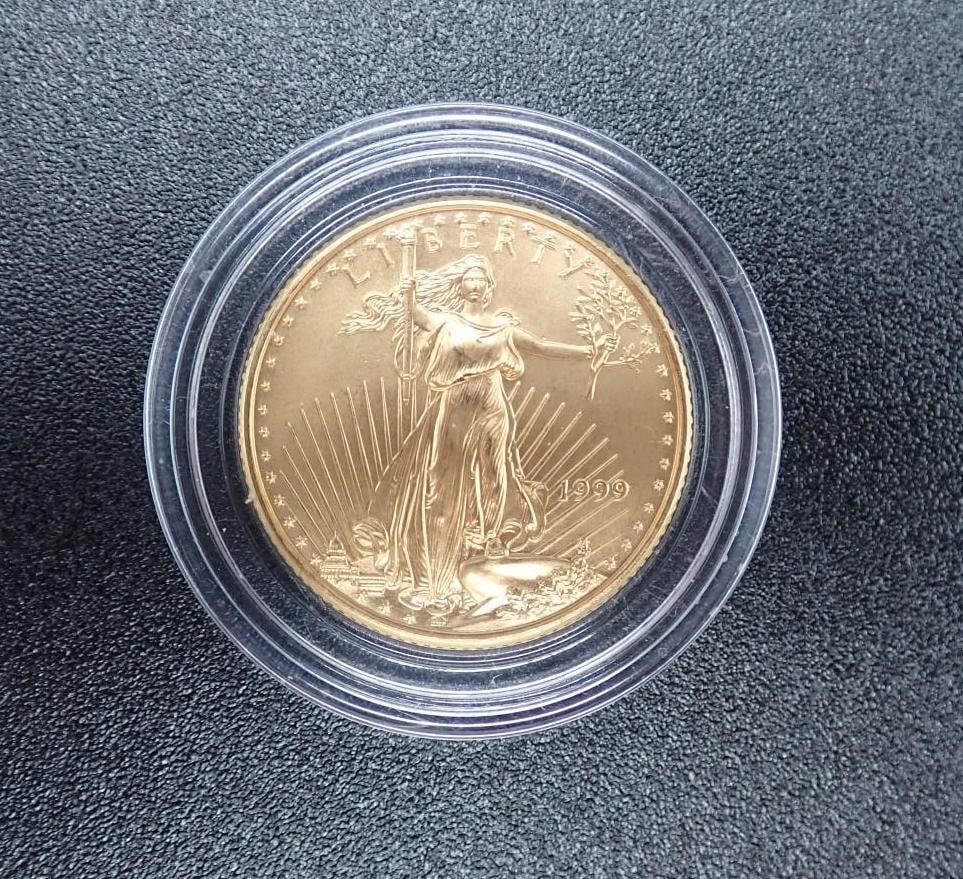 1999 U.S. 1/4 Ounce Gold American Eagle (1 of 2)