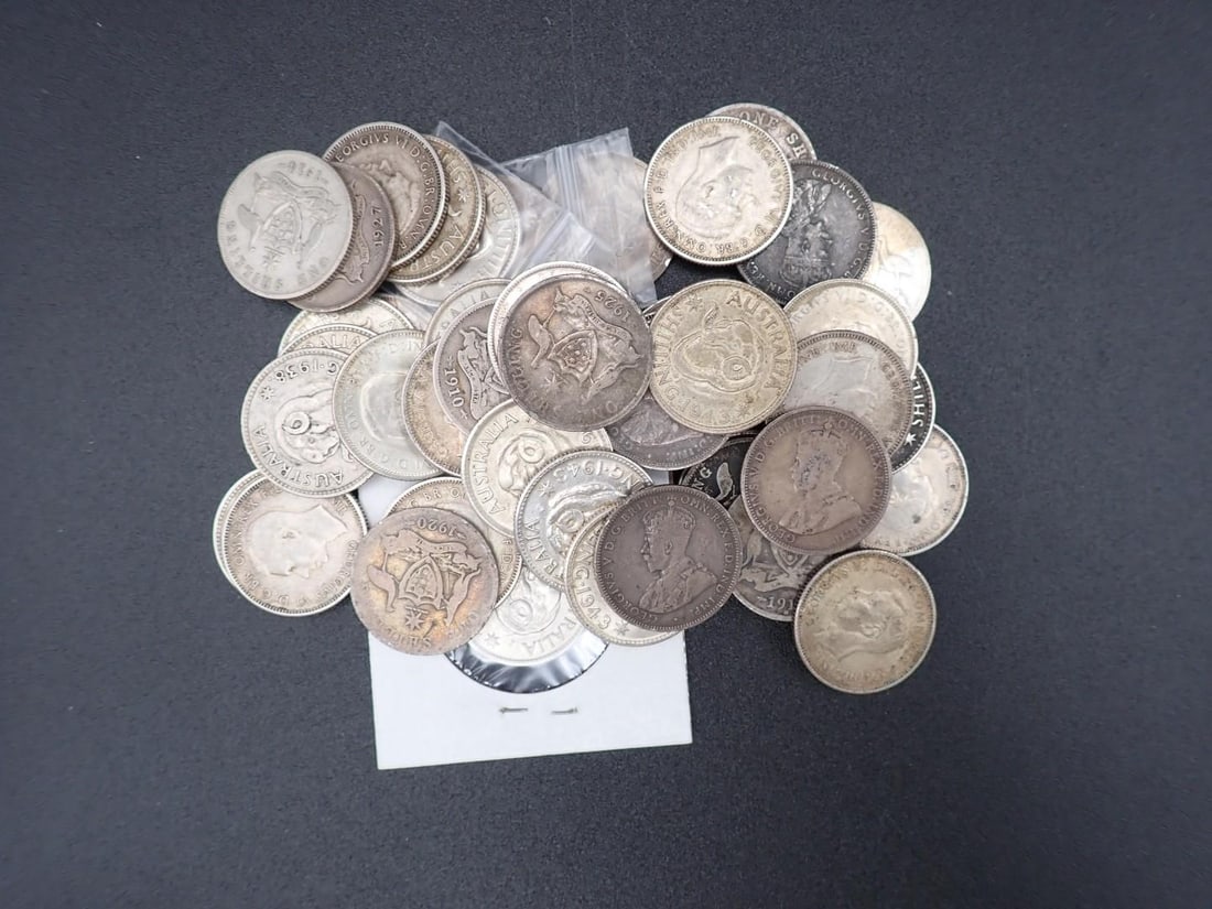 (48) Silver Australia Shillings: (48) Silver Australia Shillings -
