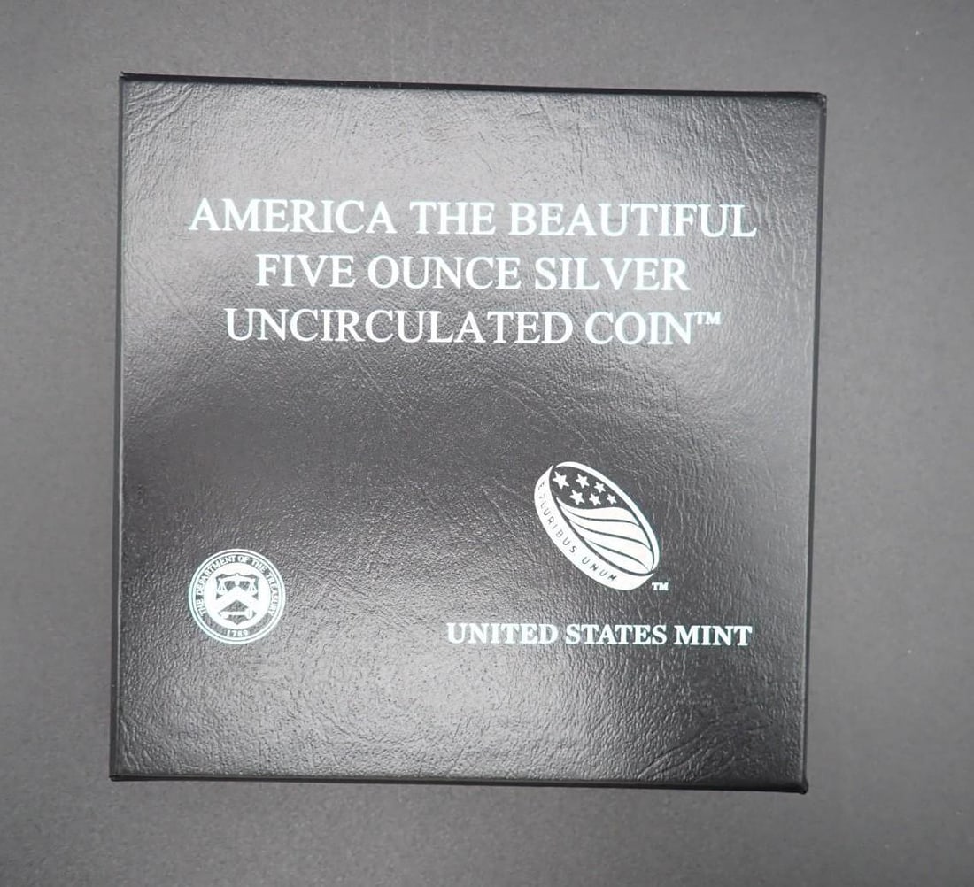 2014 America The Beautiful 5 Ounce .999 Silver Uncirculated Coin - 4
