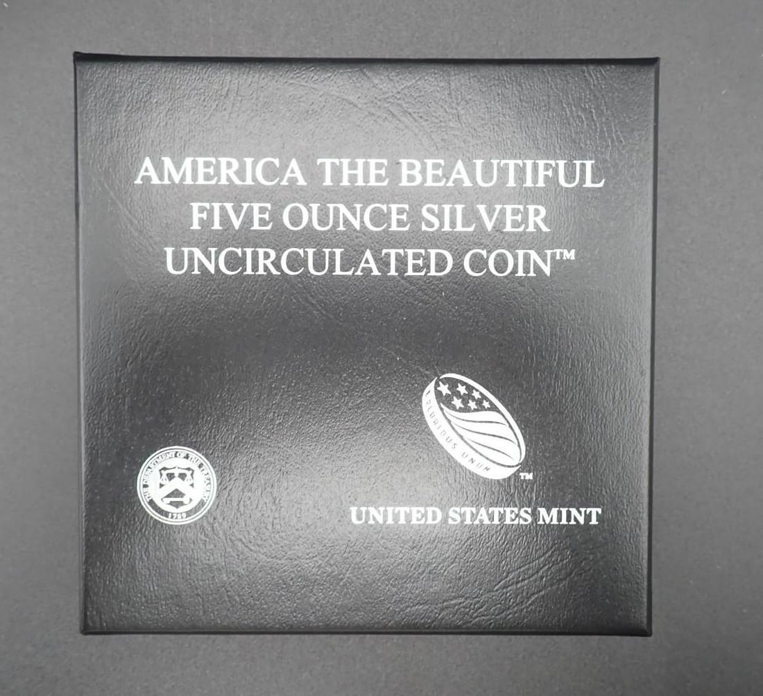 2014 America The Beautiful 5 Ounce .999 Silver Uncirculated Coin - 4