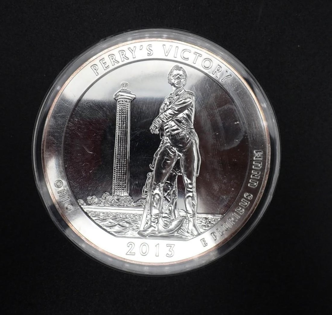 2013 America The Beautiful 5 Ounce .999 Silver Uncirculated Coin - 2