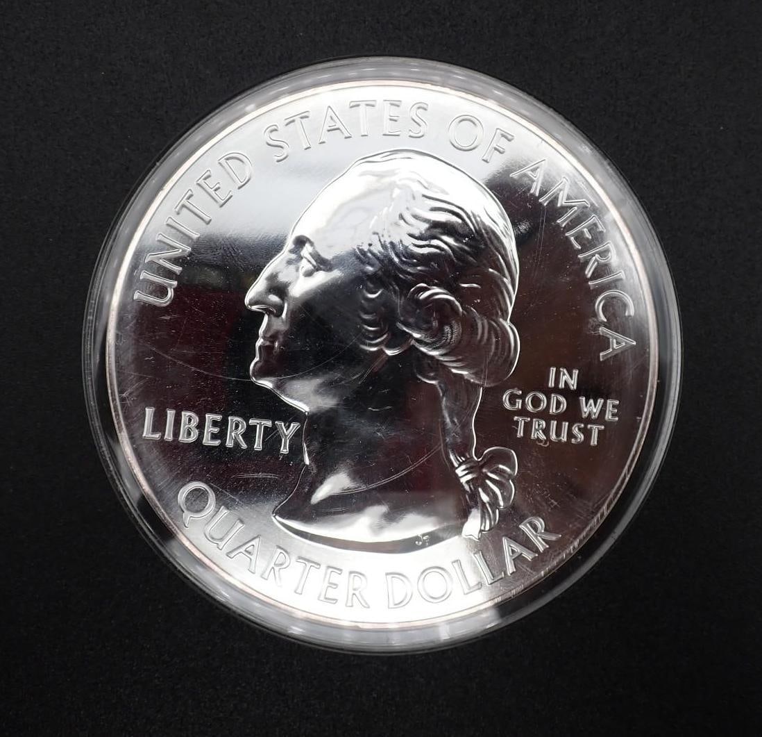 2014 America The Beautiful 5 Ounce .999 Silver Uncirculated Coin: 2014 America The Beautiful 5 Ounce .999 Silver Uncirculated Coin -Shenandoah National Park, Virginia
