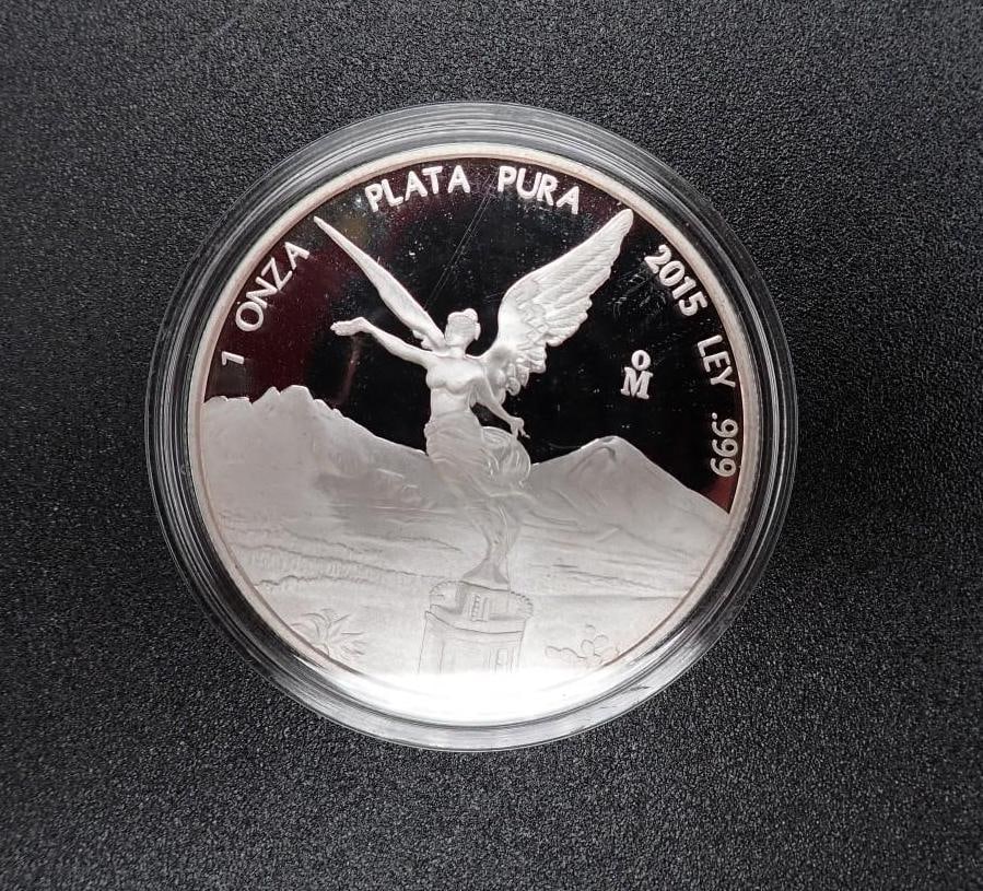 Cased (5) Pc. 2015 Mexico Libertad Proof .999 Silver Coin Set - 5