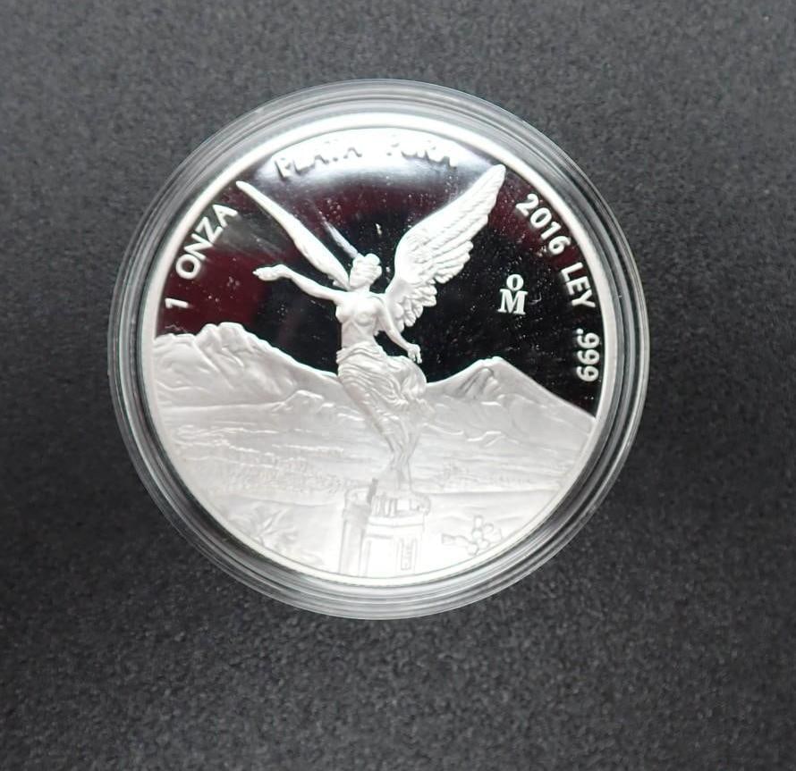 Cased (5) Pc. 2016 Mexico Libertad Proof .999 Silver Coin Set - 4
