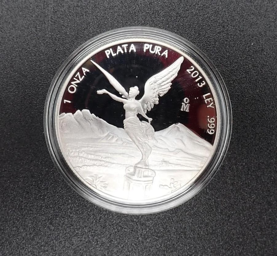 Cased (3) Pc. 2013 Mexico Libertad Proof .999 Silver Coin Set - 4