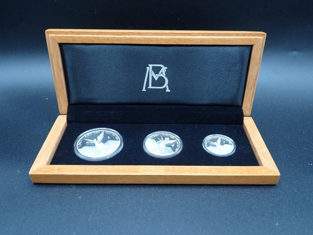 Cased (3) Pc. 2013 Mexico Libertad Proof .999 Silver Coin Set (1 of 8)