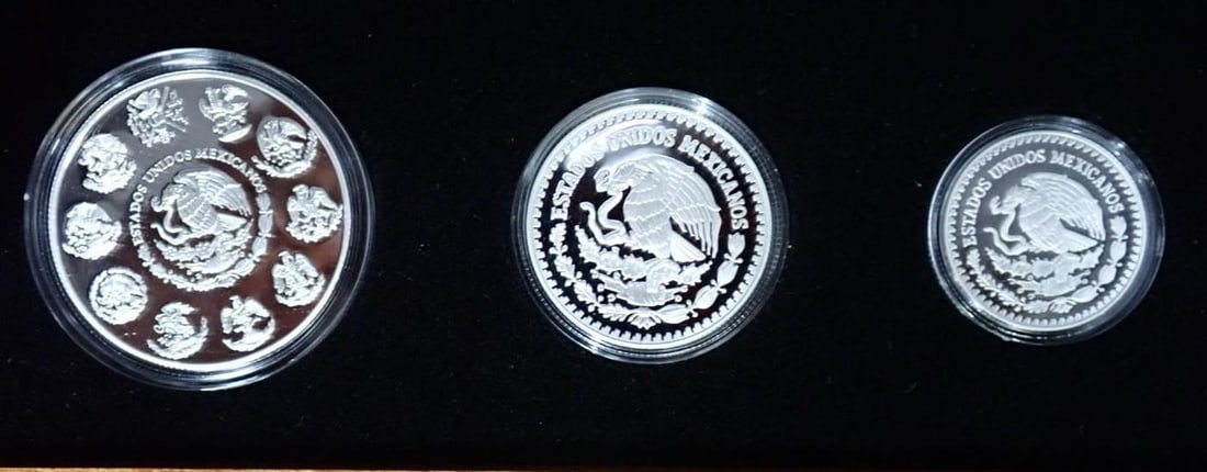 Cased (3) Pc. 2013 Mexico Libertad Proof .999 Silver Coin Set - 4