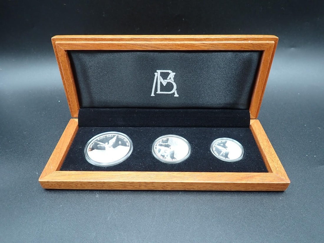Cased (3) Pc. 2013 Mexico Libertad Proof .999 Silver Coin Set (1 of 7)