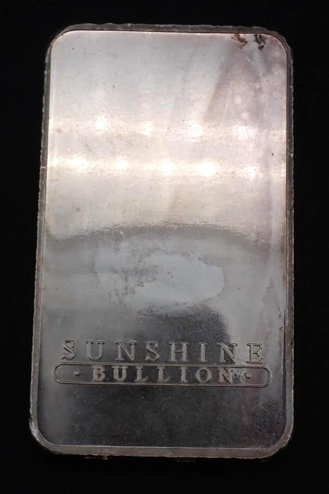 Sunshine Silver 10 Ounce .999 Silver Bar - 2