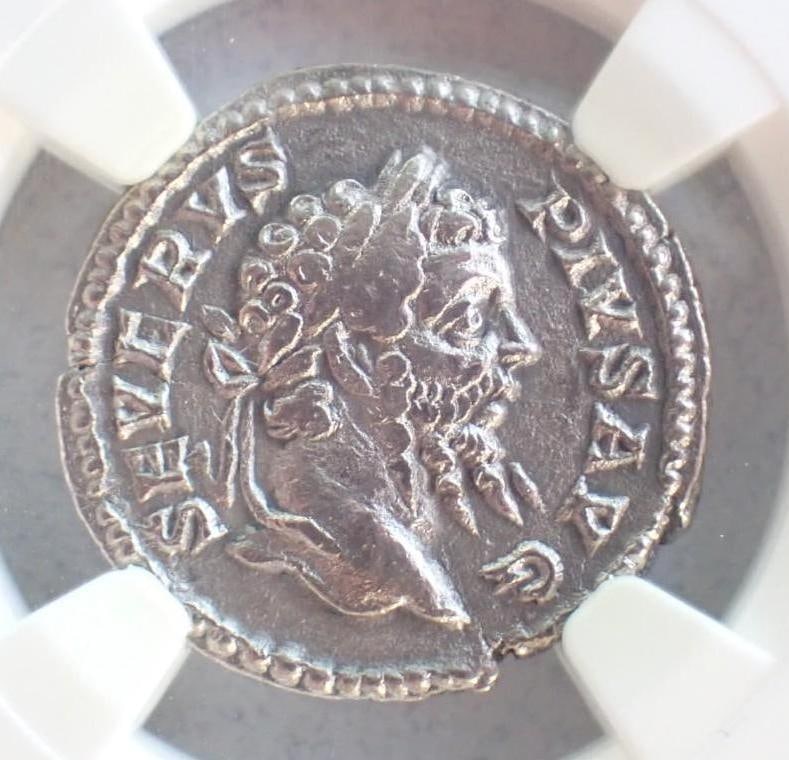 Ancient Coin: Roman Empire Sept. Severus (AD 193-211) AR Denarius - 2