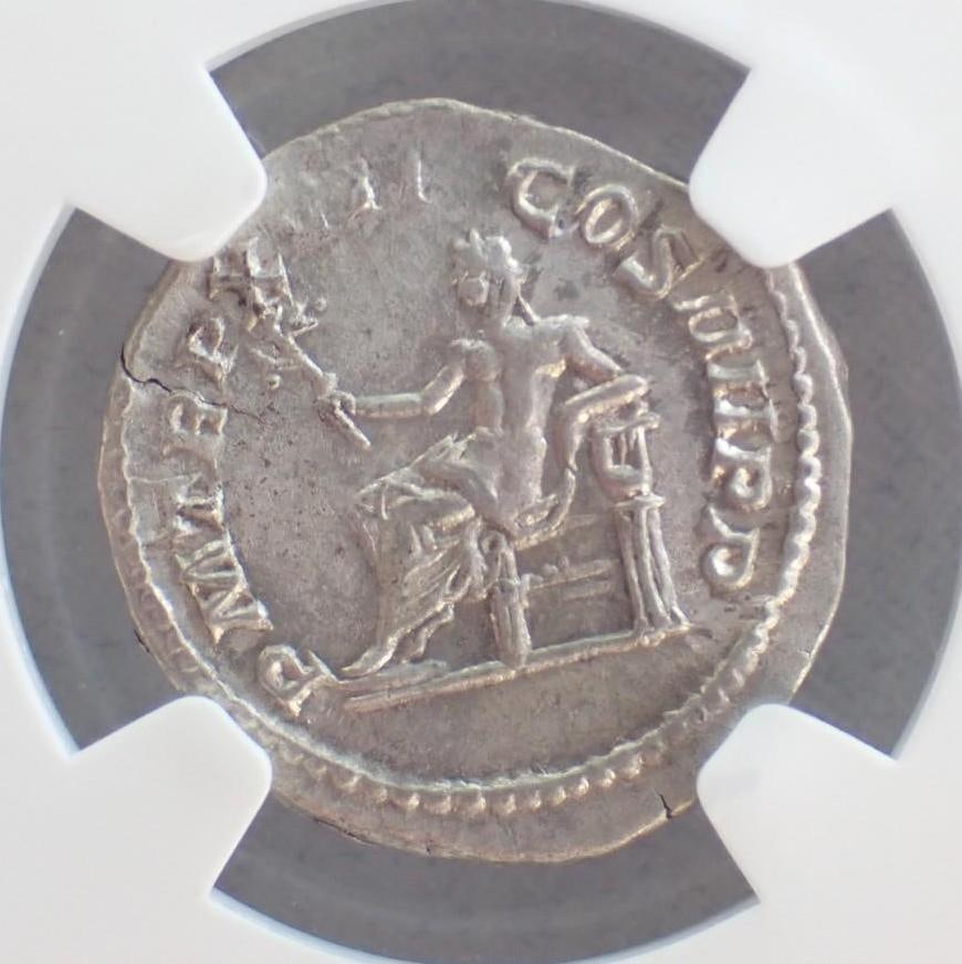 Ancient Coin: Roman Empire Caracalla (AD 198-217) AR Denarius - 4