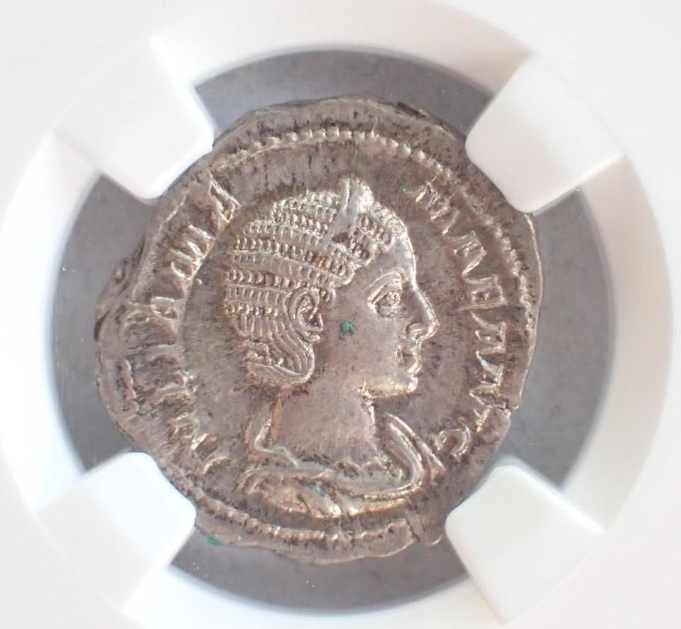 Ancient Coin: Roman Empire Julia Mamaea (AD 222-235) AR Denarius - 2