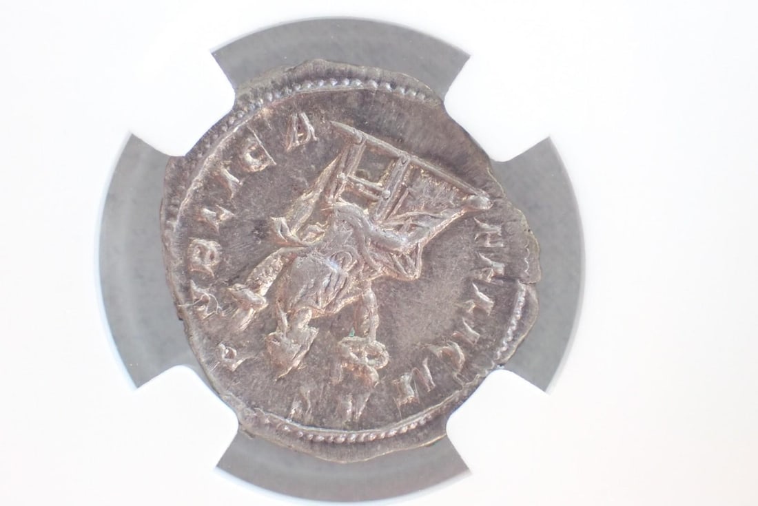 Ancient Coin: Roman Empire Julia Mamaea (AD 222-235) AR Denarius - 4