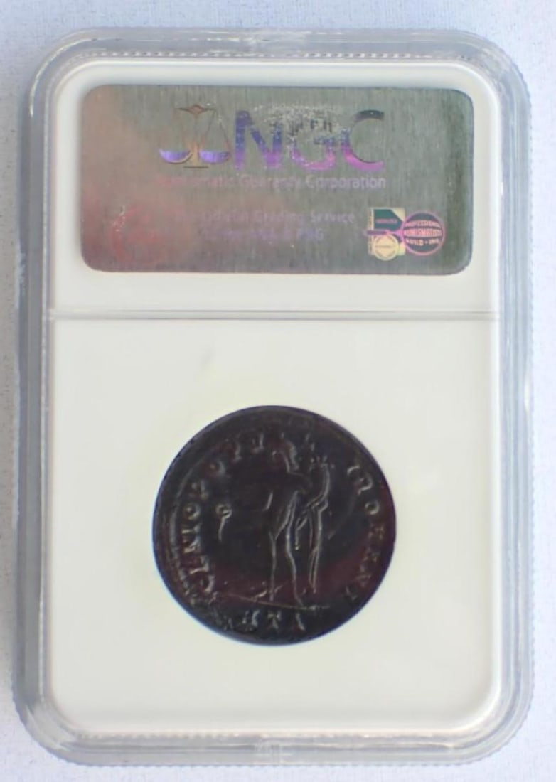 Ancient Coin: Rome Galerius (AD 295-3058) Follis - 3