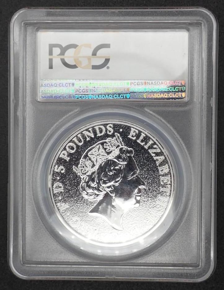 2016 Great Britain Queen's Beasts 2 Ounce .9999 Silver Lion - 2