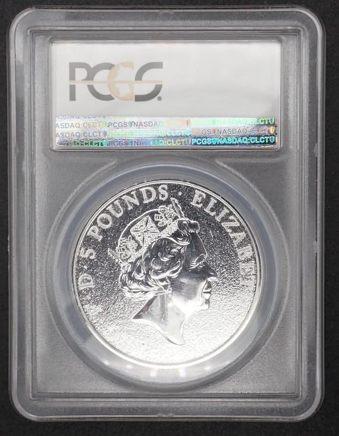 2016 Great Britain Queen's Beasts 2 Ounce .9999 Silver Lion - 2