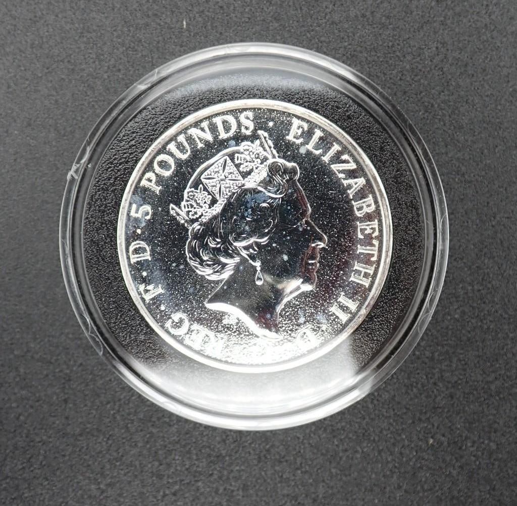 2016 Great Britain Queen's Beasts 2 Ounce .9999 Silver Lion (1 of 2)
