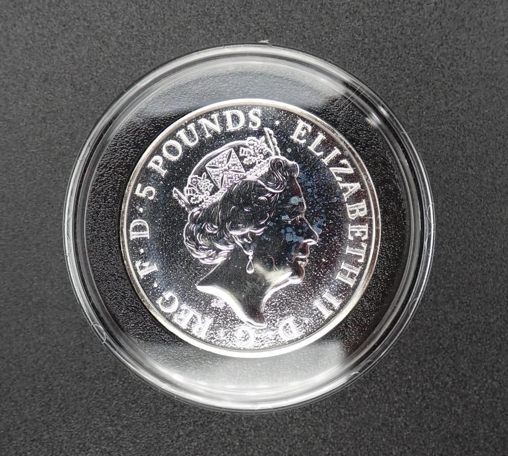 2016 Great Britain Queen's Beasts 2 Ounce .9999 Silver Lion (1 of 2)