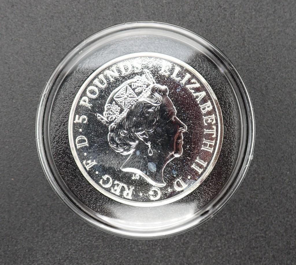 2016 Great Britain Queen's Beasts 2 Ounce .9999 Silver Lion (1 of 2)