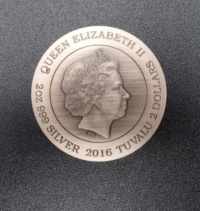 Cased 2016 Norse Gods Thor 2 Ounce .999 Silver Coin - 3