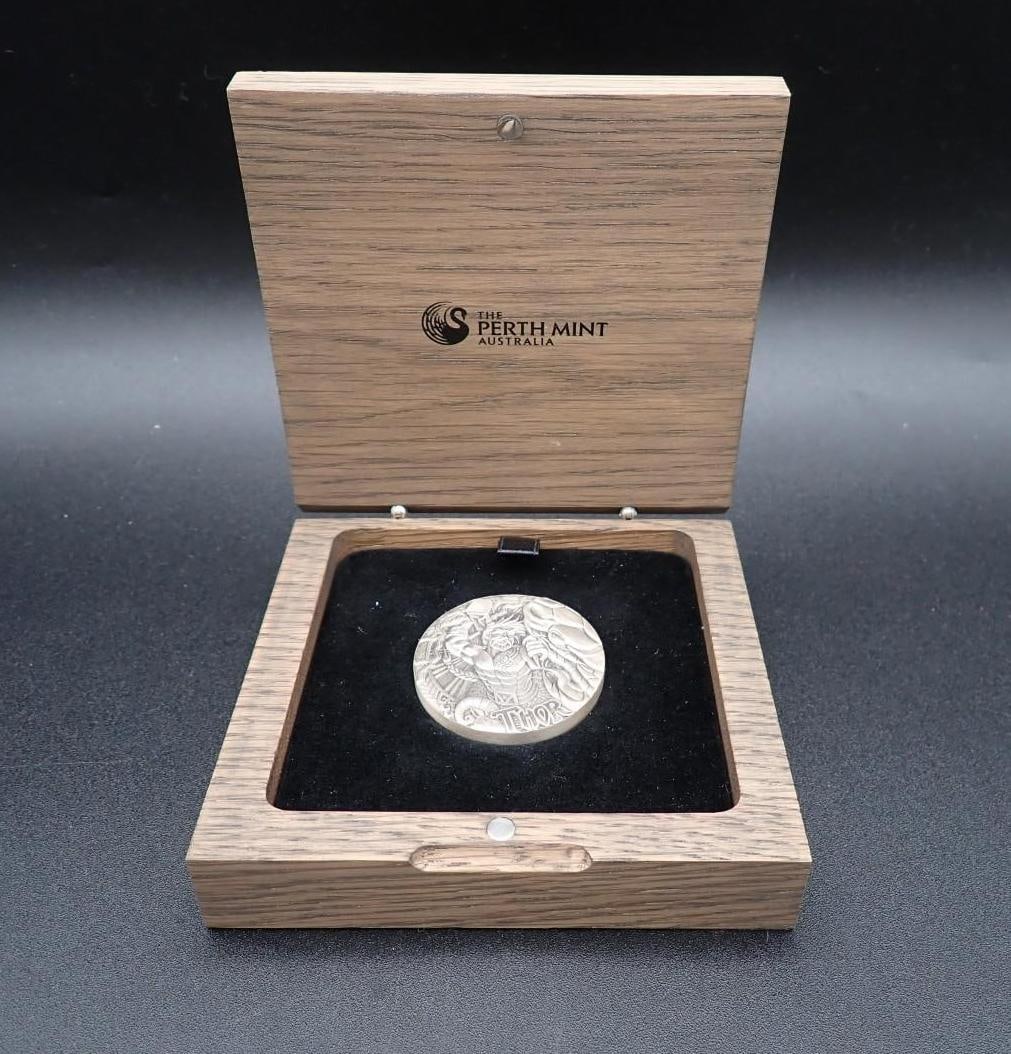 Cased 2016 Norse Gods Thor 2 Ounce .999 Silver Coin (1 of 4)