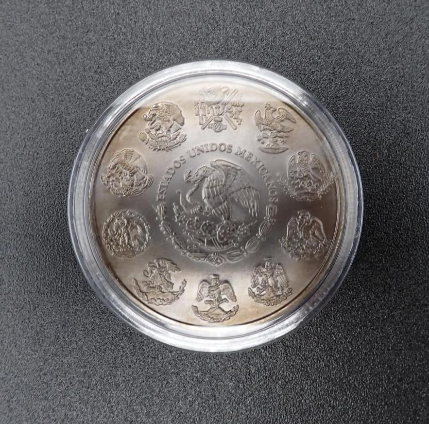 Cased 2015 Mexico "Burning Libertad" 1 Ounce .999 Silver Coin - 3