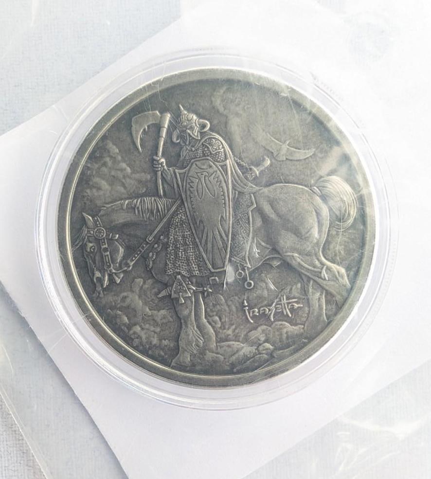 (2) Frank Frazetta Proof 1 Ounce .999 Silver Rounds - 3