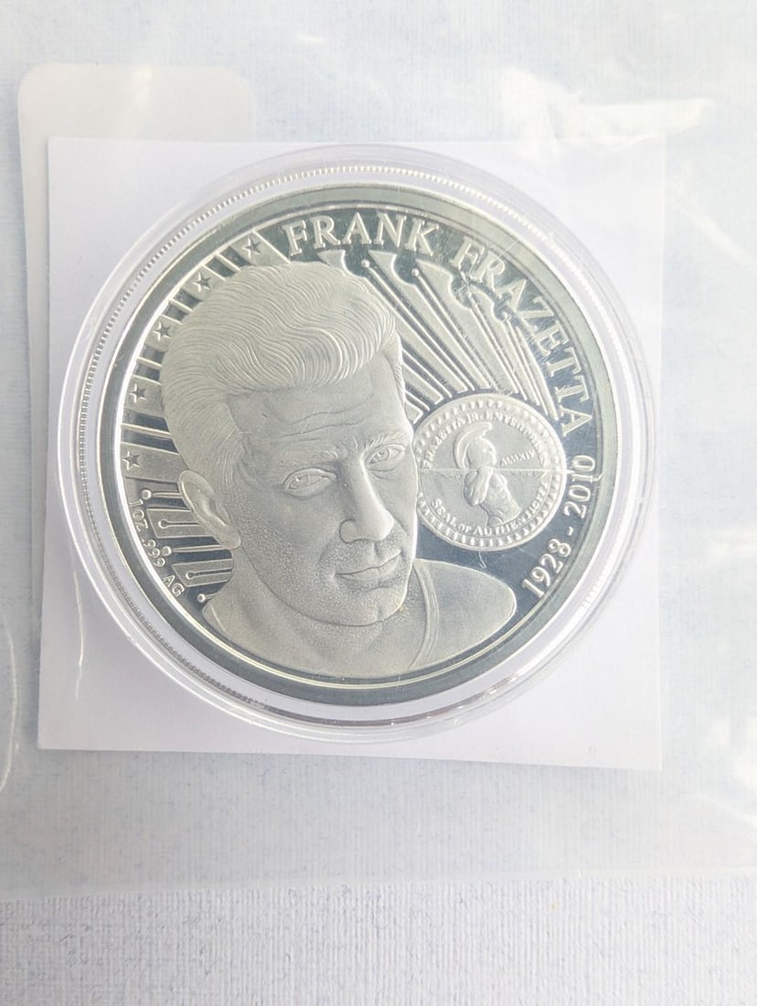 (3) Frank Frazetta Proof "Death Dealer" 1 Ounce .999 Silver Rounds - 4