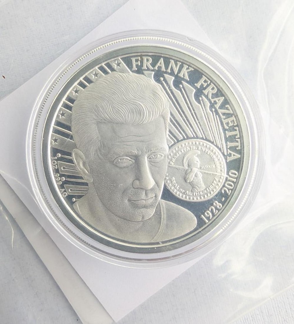 (3) Frank Frazetta Proof "Death Dealer" 1 Ounce .999 Silver Rounds - 6