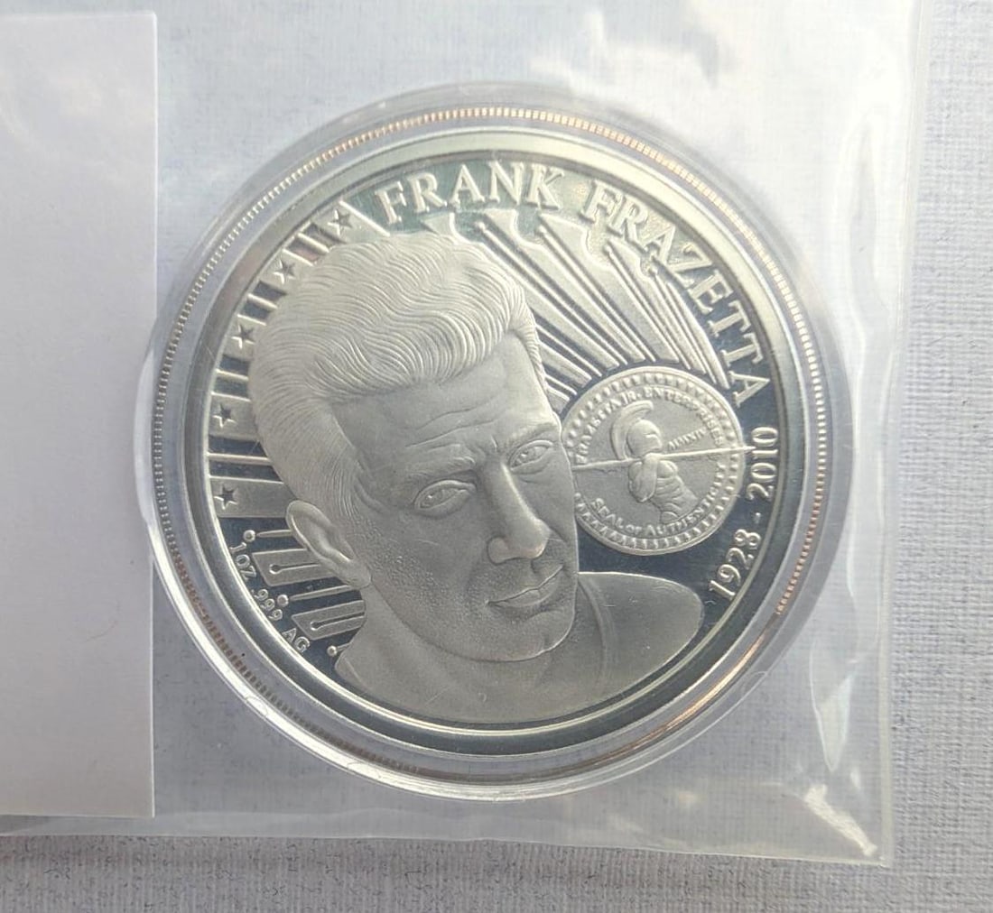 (2) Frank Frazetta Antique Finish 1 Ounce .999 Silver Rounds - 3