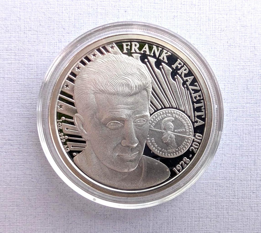 (2) Frank Frazetta Antique Finish 1 Ounce .999 Silver Rounds - 7
