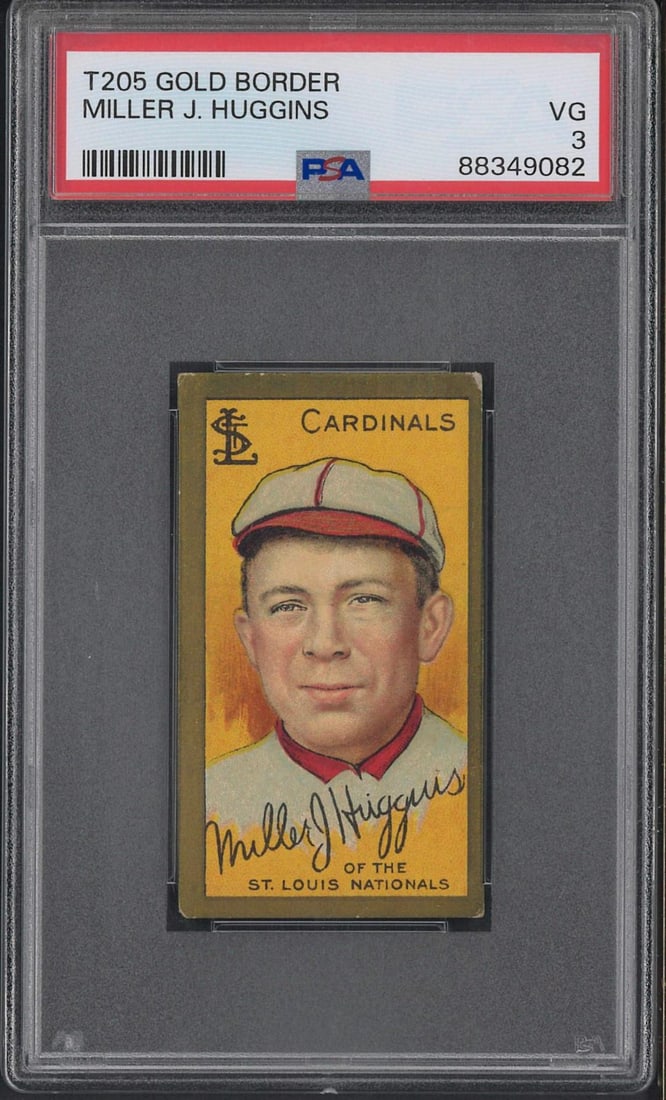 T205 Piedmont Gold Border Miller J. Huggins (1 of 2)