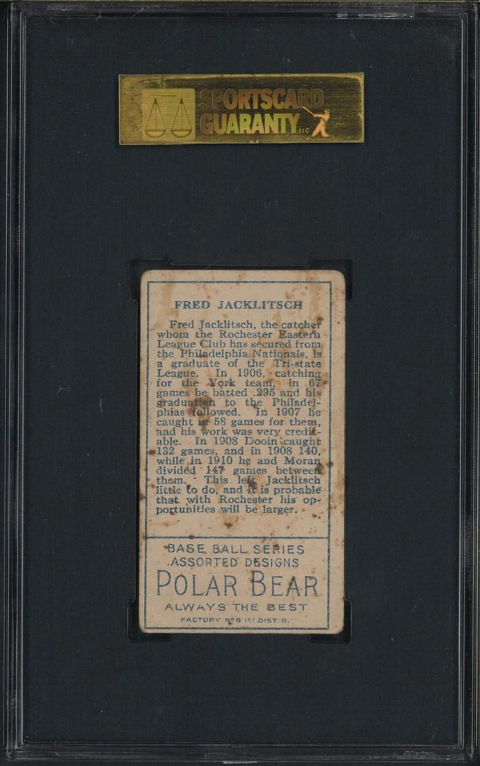 1911 T205 Polar Bear Fred Jacklitsch - 2