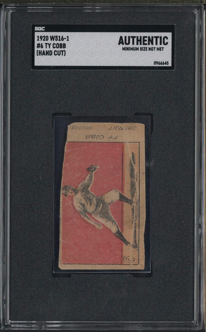 1920 W516-1 Hand Cut Ty Cobb (1 of 2)