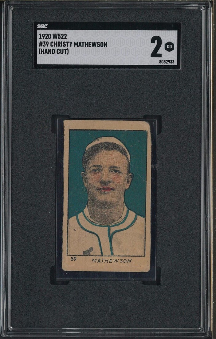 1920 W522 Hand Cut #39 Christy Mathewson (1 of 2)