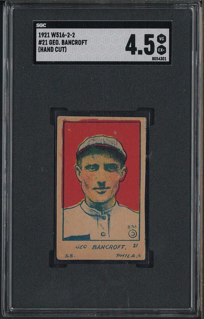 1921 W516-2-2 Hand Cut #12 Geo. Bancroft (1 of 2)