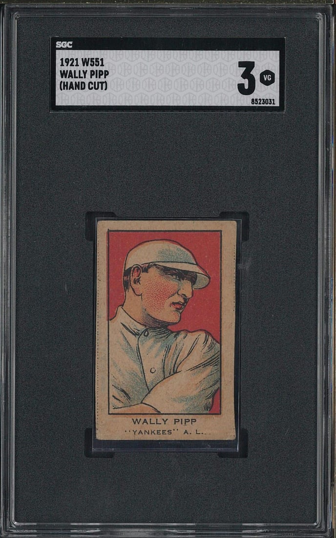 1921 W551 Hand Cut Wally PiPP: 1921 W551 Hand Cut Wally PiPP -SGC VG 3
