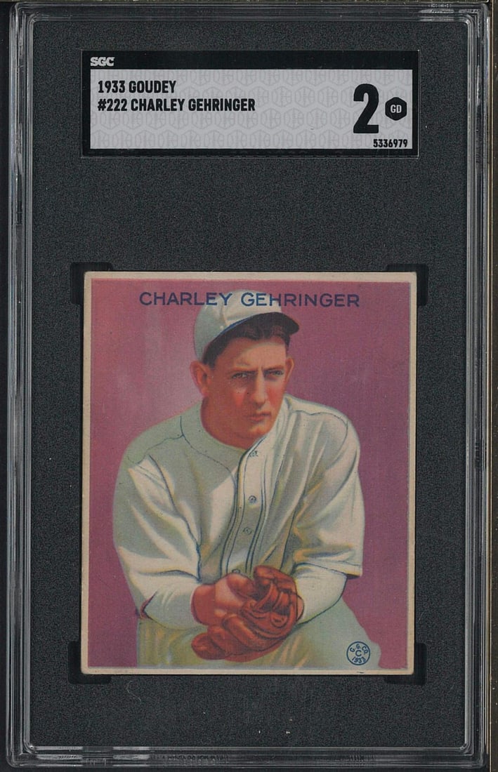 1933 Goudey #222 Charley Gehringer (1 of 2)
